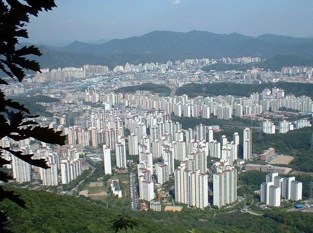 Apartments in Sanbon, South Korea