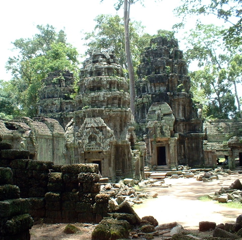 Overgrown Ta Phrom in Siem Reap, Cambodia