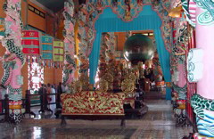 Inside Caodai GreatTemple, Vietnam